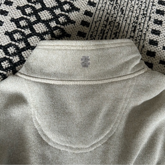 IZOD Advantage Performance Cream Quarter Zip Fleece - Picture 4 of 7